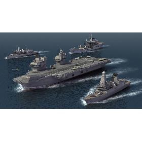 Royal Navy Carrier Group 3D model